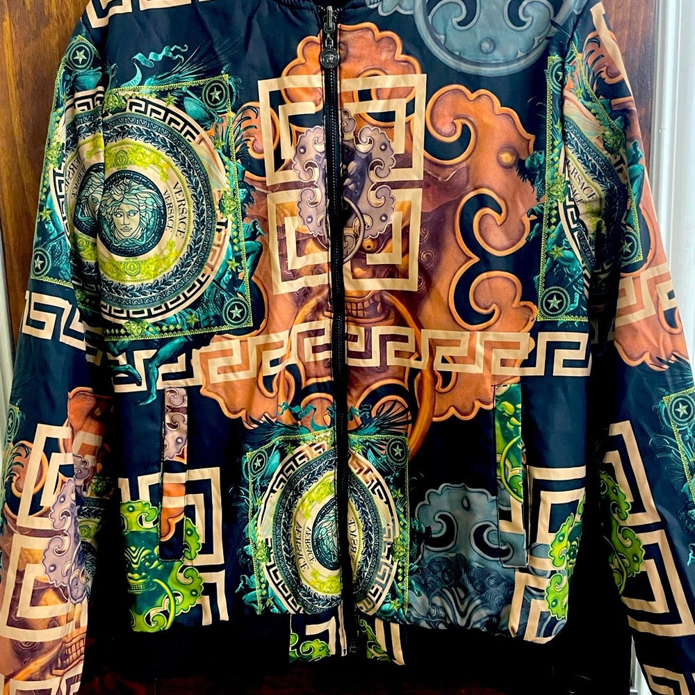 Authentic Versace Men’s Reversible bomber jacket